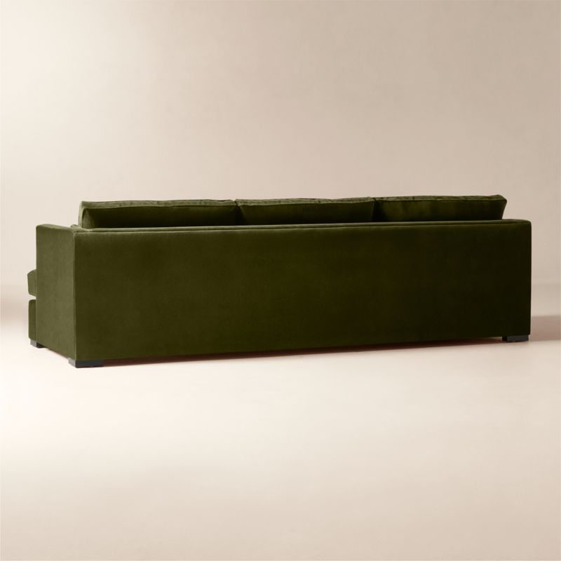 Eastman 105" Green Velvet Sofa - image 5 of 9