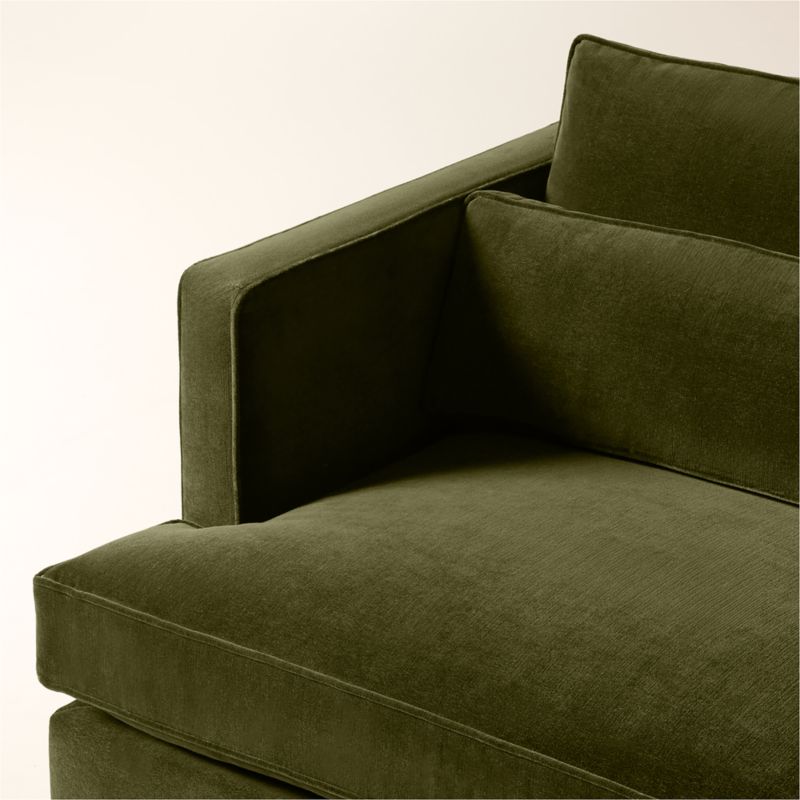 Eastman 75" Green Velvet Sofa - image 7 of 10