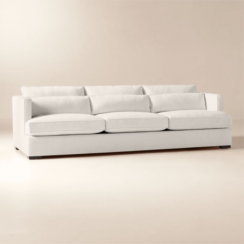 Eastman 105" White Performance Fabric Sofa - image 2 of 8