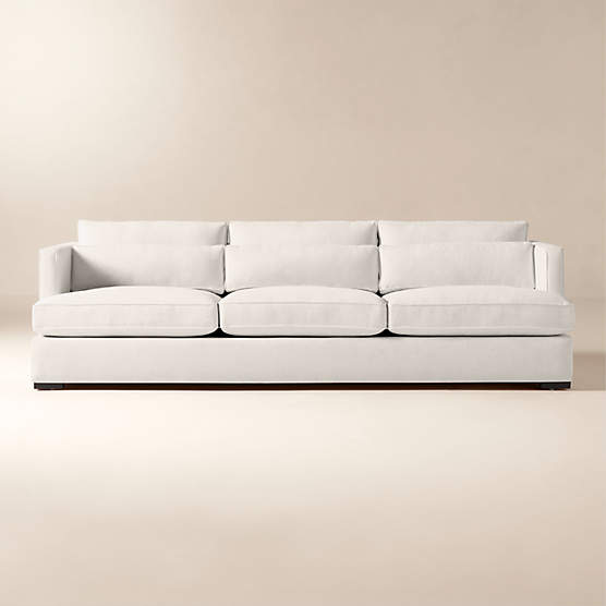 Eastman 105" White Performance Fabric Sofa