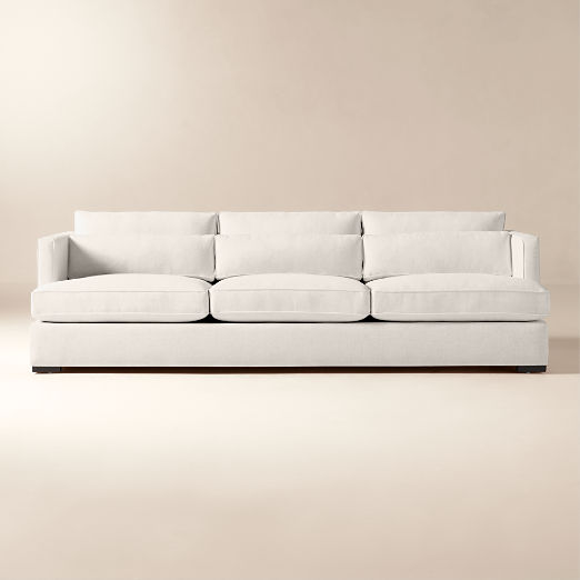 Eastman White Performance Fabric Sofa (75"-105")