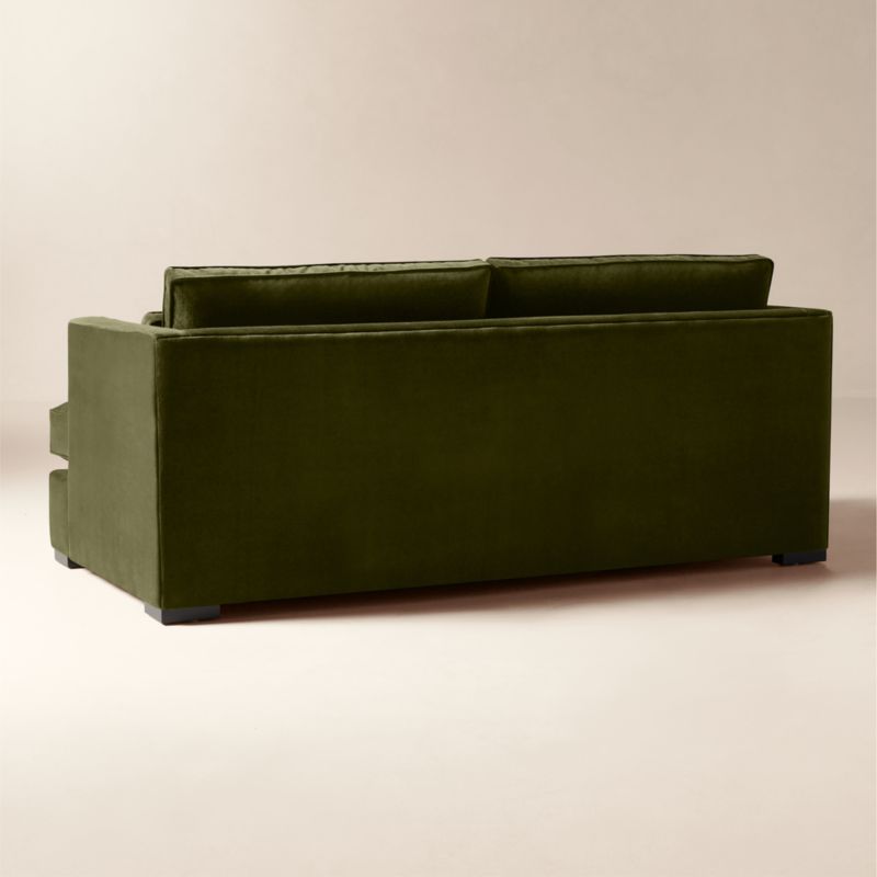 Eastman 75" Green Velvet Sofa - image 6 of 10