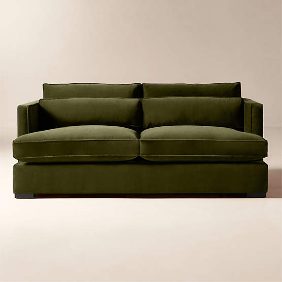 Eastman 75" Green Velvet Sofa
