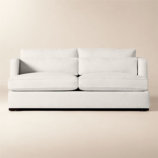 Eastman 75" White Performance Fabric Sofa
