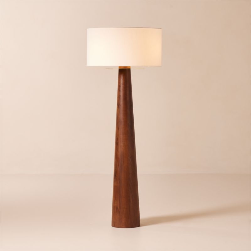 Eastside Acacia Wood Floor Lamp | CB2