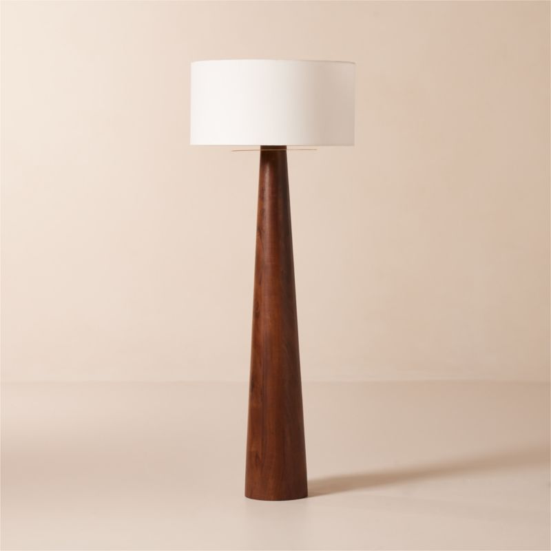 Eastside Acacia Wood Floor Lamp | CB2