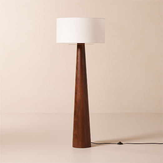 Eastside Acacia Wood Floor Lamp