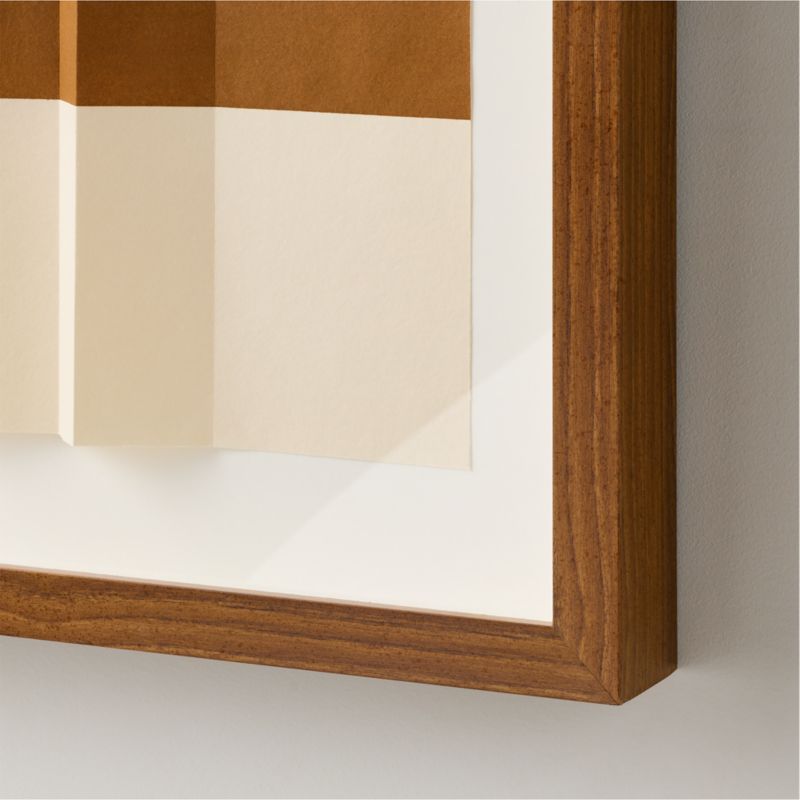 'Echoes in Paper II' Blue Framed Wall Art 33"x28" - image 2 of 4