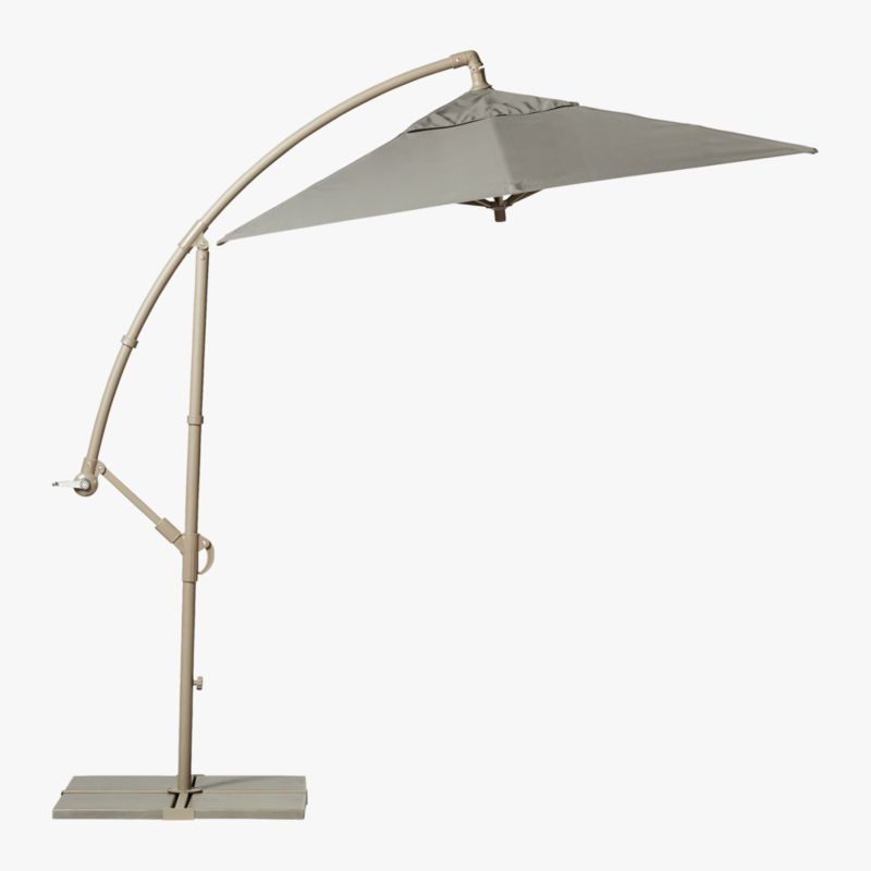 Eclipse Grey Umbrella Shade + Reviews | CB2