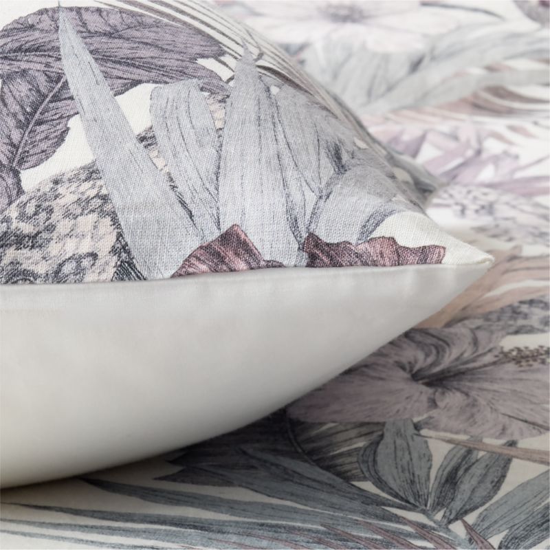 Eden Off White and Smoked Mauve Linen Standard Pillow Shams Set of 2 - image 4 of 7