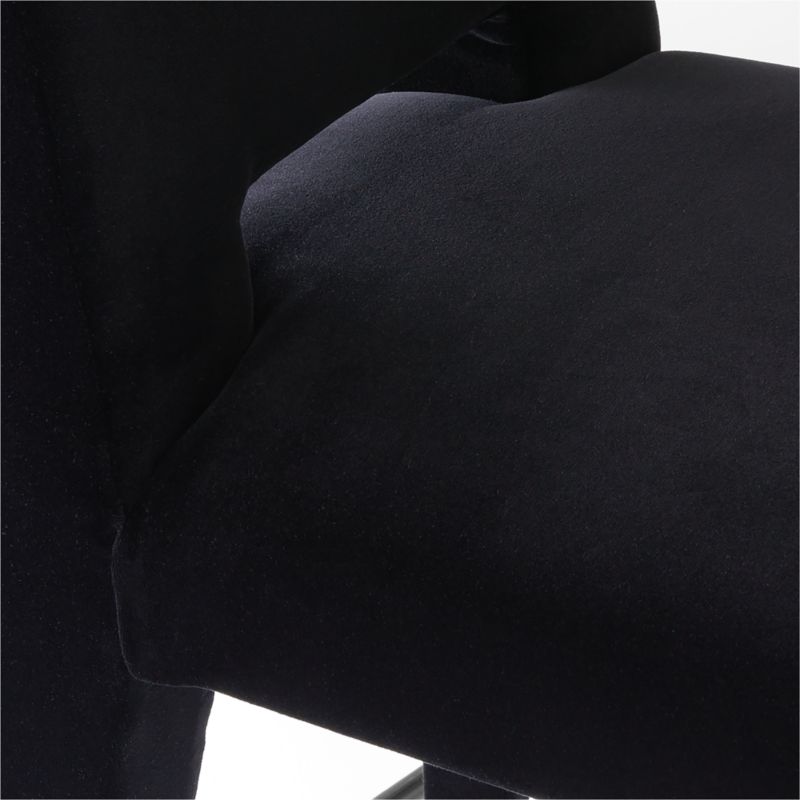 Editor Black Velvet Dining Chair - image 8 of 9