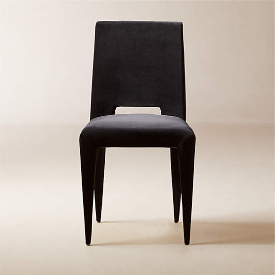 Editor Black Velvet Dining Chair