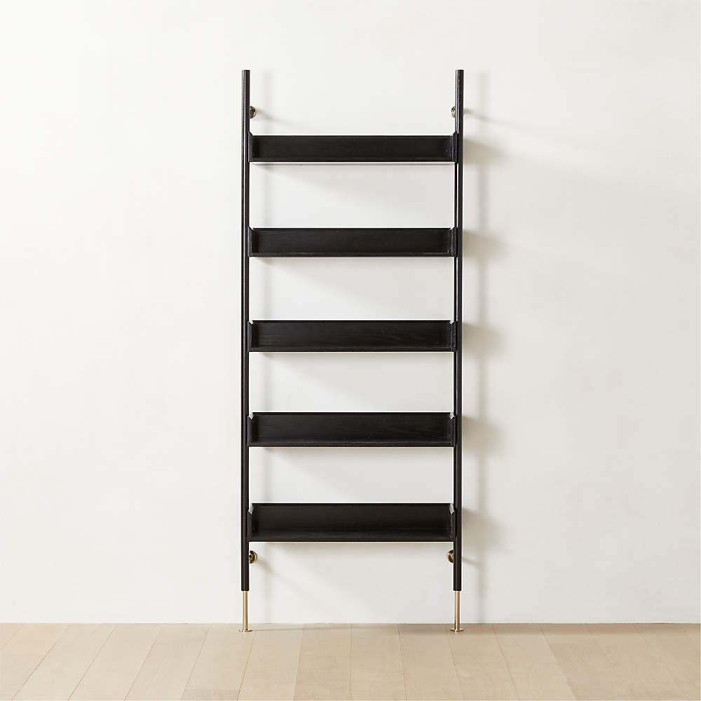 Ponte Modern Black Metal Wall Mount Bookshelf Tall + Reviews