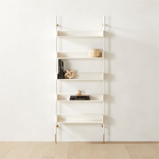 White Wall Shelves CB2