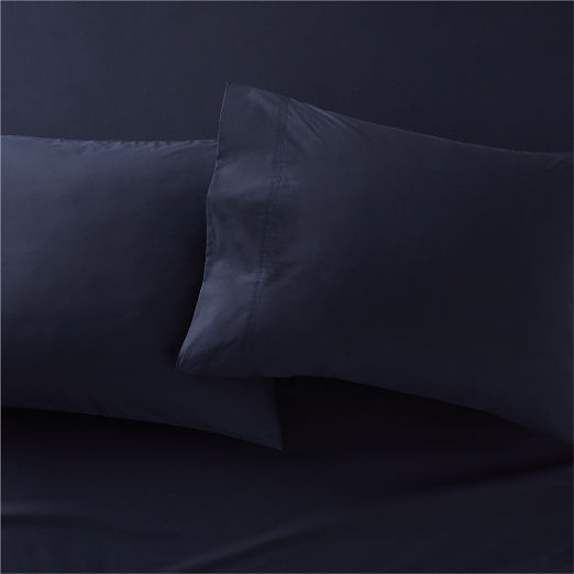 blue pillowcases CB2