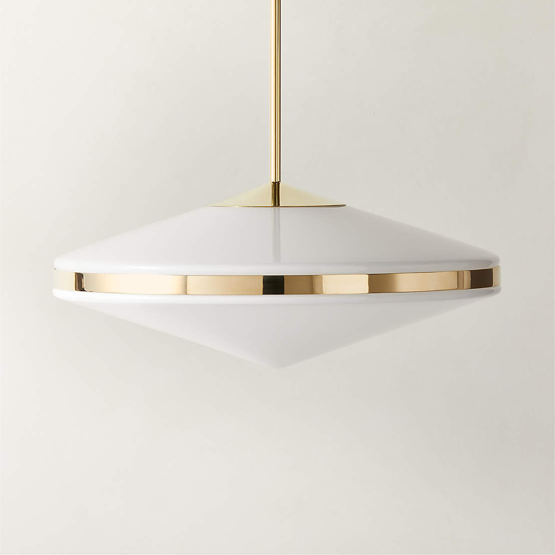 Brio Modern Polished Brass Pendant Light Reviews Cb2 Canada