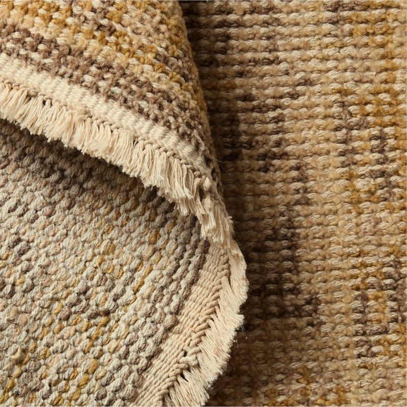 Elena Hand-Knotted Golden Brown Performance Runner Rug 2.5'x8' - image 3 of 4