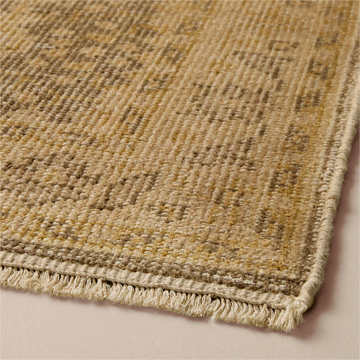 Elena Hand-Knotted Golden Brown Performance Runner Rug 2.5'x8'