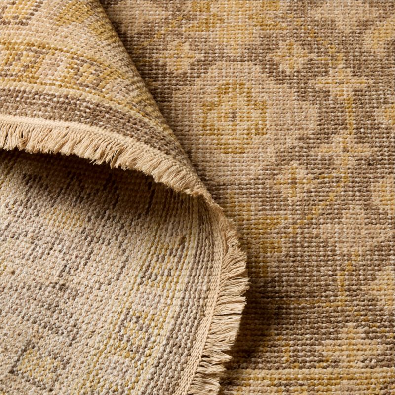 Elena Hand-Knotted Golden Brown Performance Area Rug 8'x10' - image 3 of 4