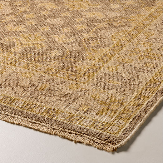 Elena Hand-Knotted Golden Brown Performance Area Rug
