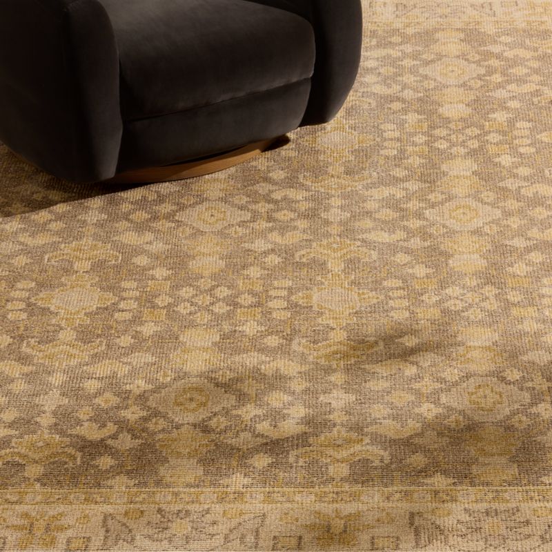 Elena Hand-Knotted Golden Brown Performance Area Rug 8'x10' - image 2 of 4