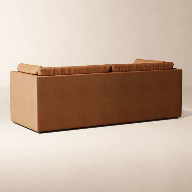 Eleni 91" Leather Trundle Sleeper - image 4 of 5