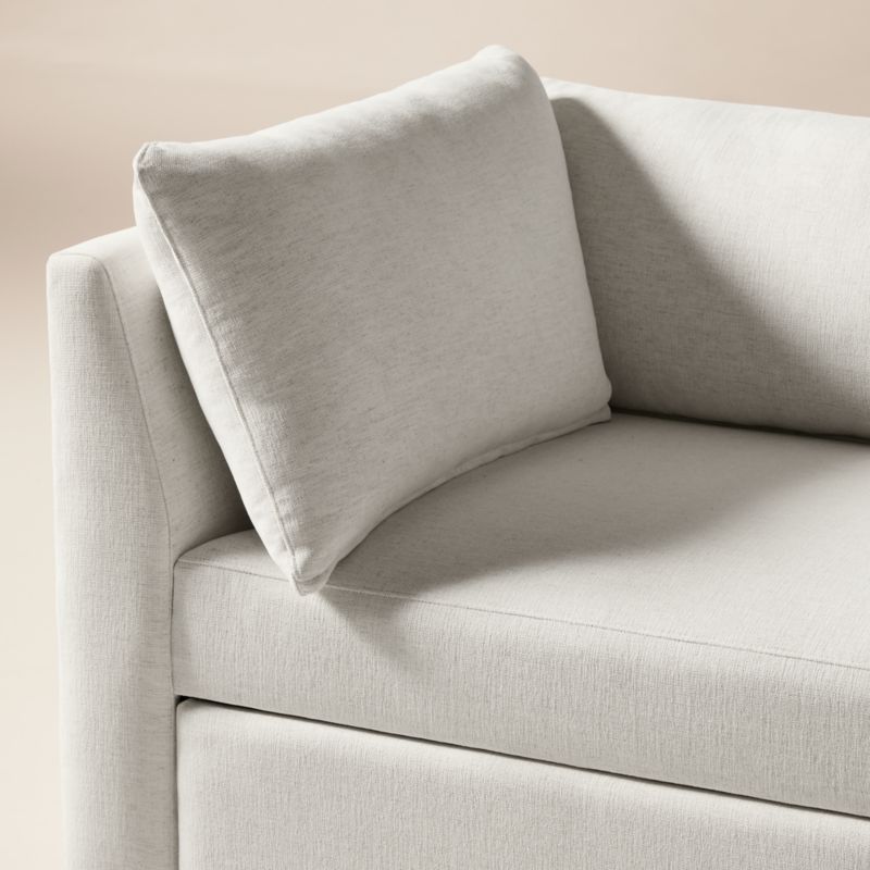 Eleni 91" Ivory Performance Chenille Sleeper Sofa - image 6 of 7