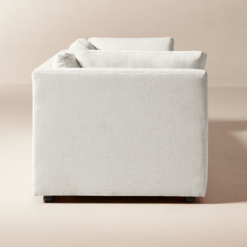 Eleni 91" Ivory Performance Chenille Sleeper Sofa - image 3 of 7