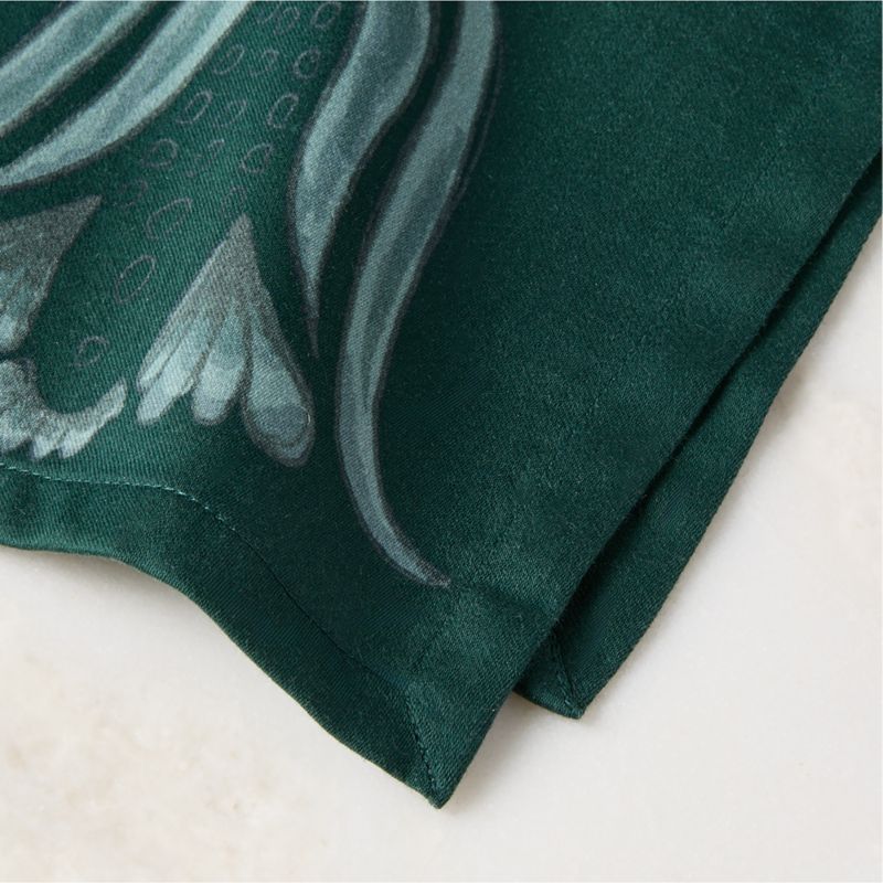 Elenor Dark Green Cotton Sateen Napkin - image 1 of 3