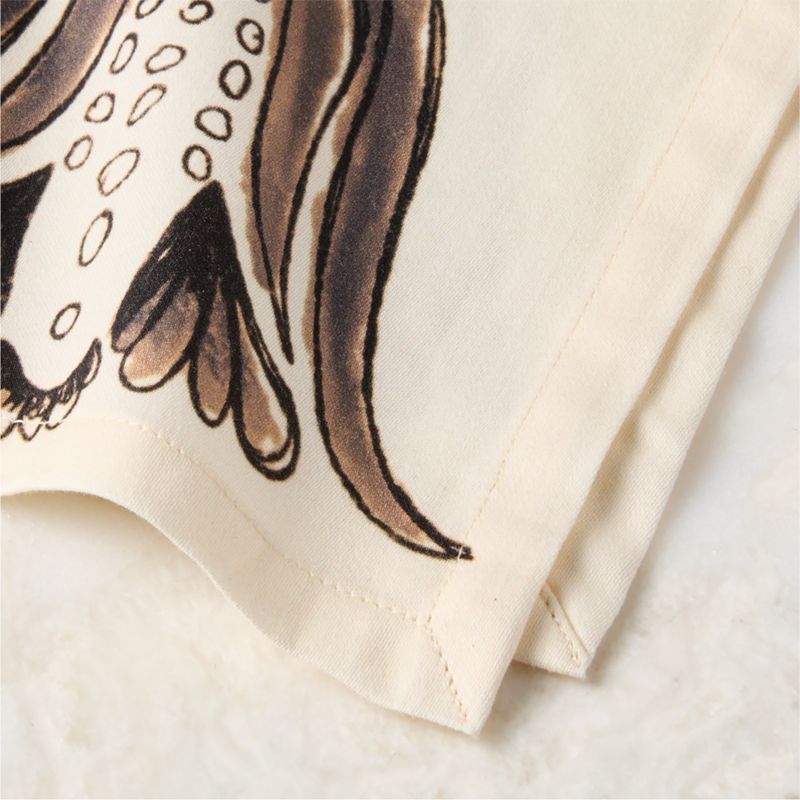 Elenor Warm White Cotton Sateen Napkin - image 1 of 3
