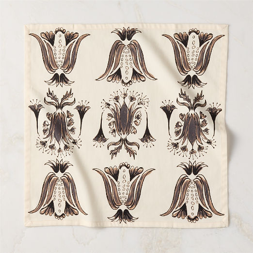 Elenor Warm White Cotton Sateen Napkin