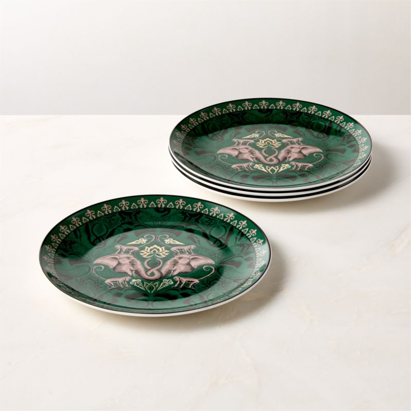 Elephant Appetizer Plate Set of 6 - The White Lotus - image 0 of 7