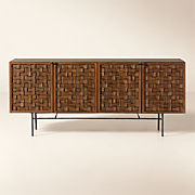Daybreak 80" Light Ash Wood Credenza