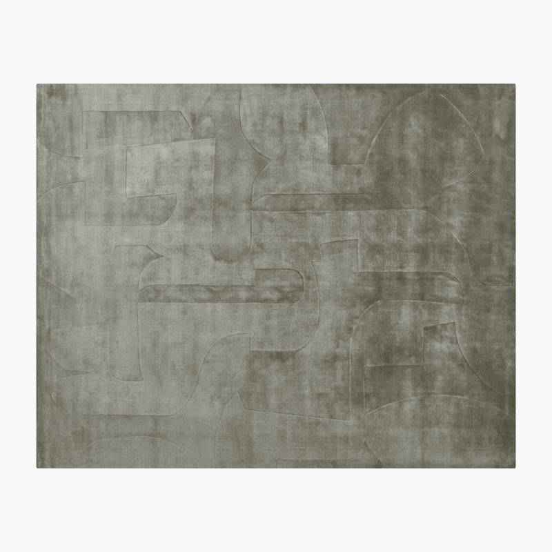 Eleyne Handloomed Green TENCEL™ Lyocell Area Rug 10'x14' - image 0 of 4