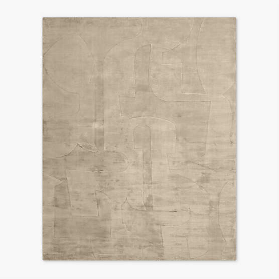 Eleyne Handloomed Coco Brown TENCEL™ Lyocell Area Rug 6'x9'