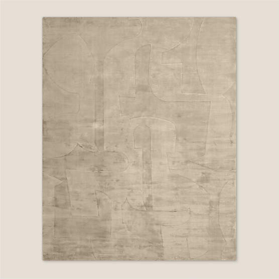 Eleyne Handloomed Coco Brown TENCEL™ Lyocell Area Rug 6'x9'
