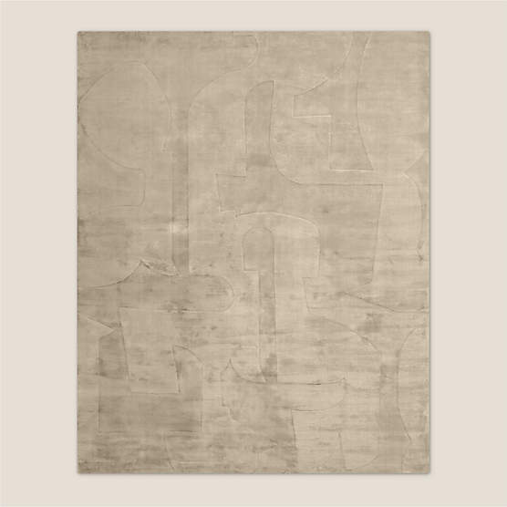 Eleyne Handloomed Coco Brown TENCEL™ Lyocell Area Rug 8'x10'