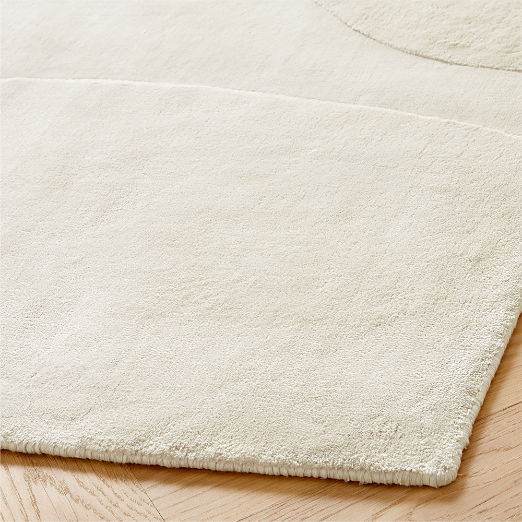 Eleyne Handloomed Ivory TENCEL™ Lyocell Area Rug