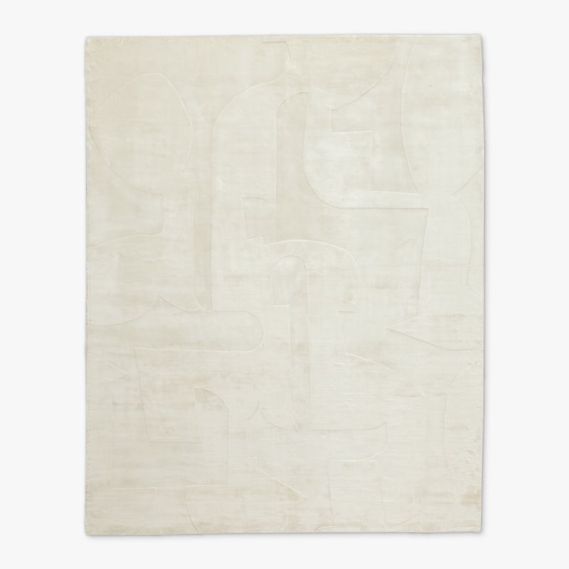 View Eleyne Handloomed Ivory TENCEL™ Lyocell Area Rug 9'x12' details