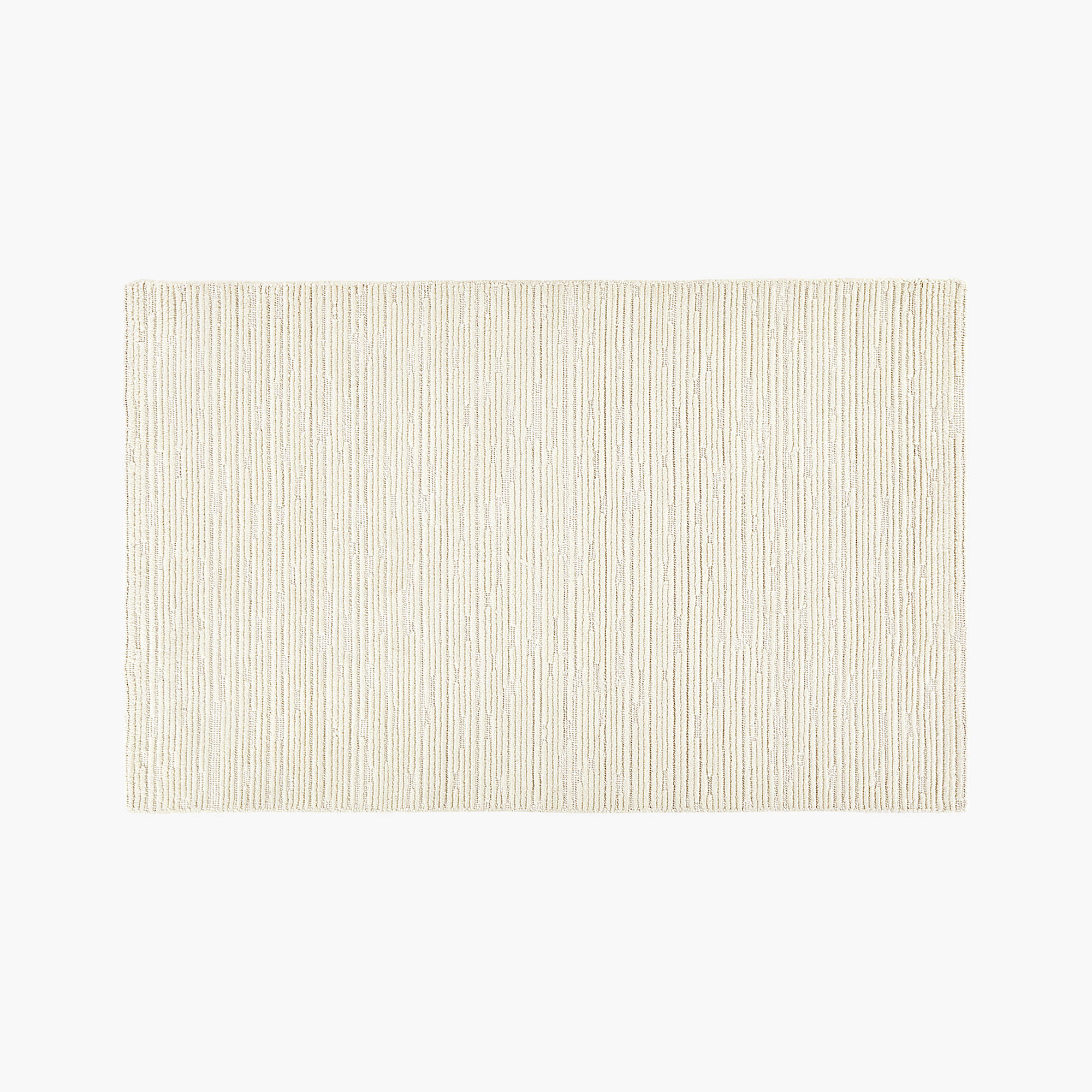 Elfen Ivory Textured Wool Rug 5'x8' + Reviews CB2