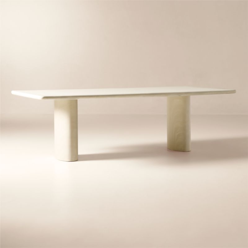 Elio 98" Rectangular Marbled Resin Dining Table - image 2 of 8