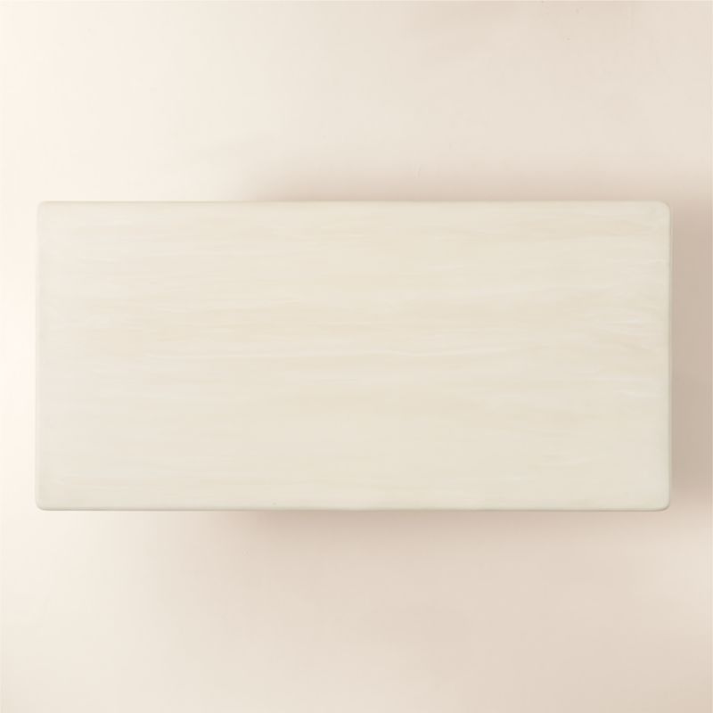 Elio 98" Rectangular Marbled Resin Dining Table - image 6 of 8