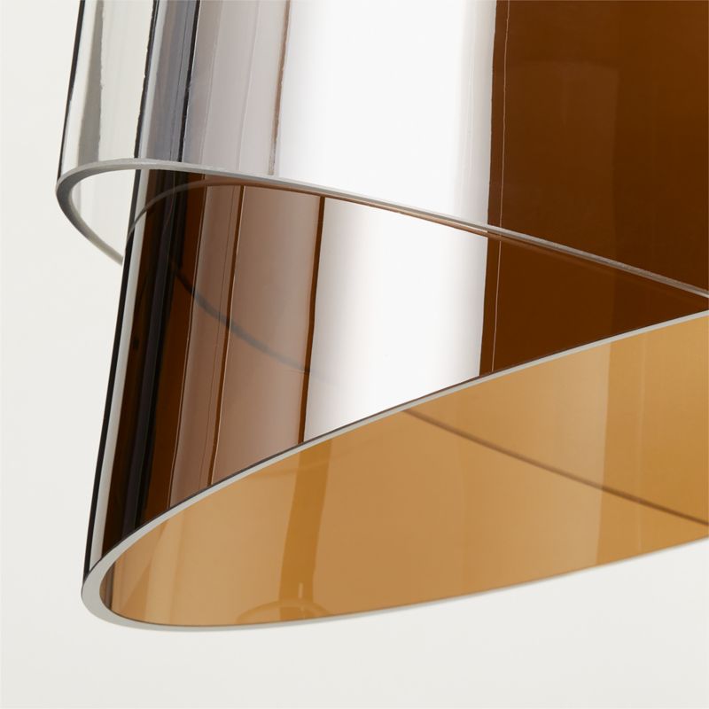 Elio Smoked Dark Amber Glass Pendant Light - image 4 of 7