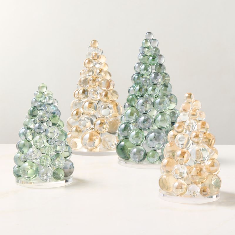 Elle Clear and Amber Crystal Christmas Tree Figure 8.25" - image 5 of 10