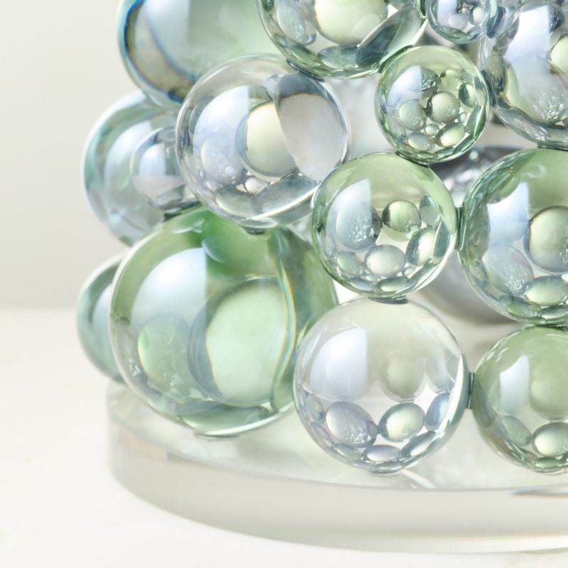 Elle Tonal Green Crystal Christmas Tree Figure 8.5" - image 3 of 6