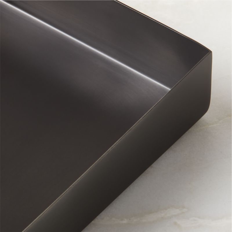 Elton Blackened Stainless Steel Vanity Tray - image 3 of 4