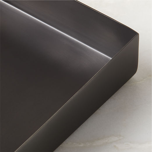 Elton Blackened Stainless Steel Vanity Tray