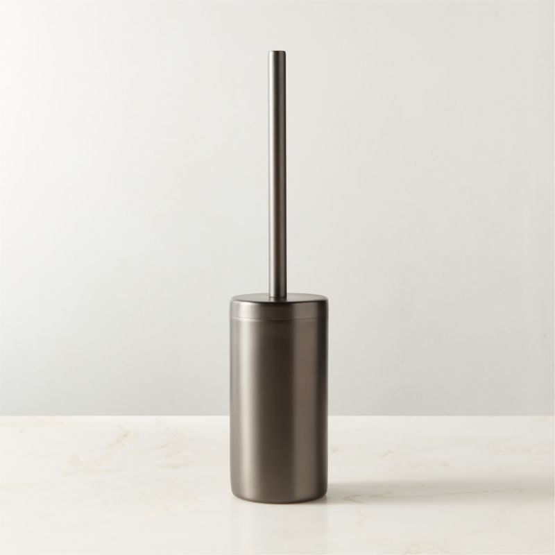 Elton Blackened Stainless Steel Toilet Brush - image 0 of 2