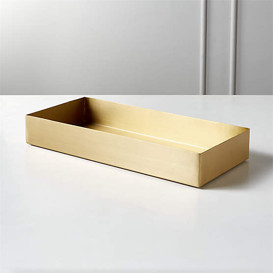 Solid Brass Letter Tray + Reviews CB2