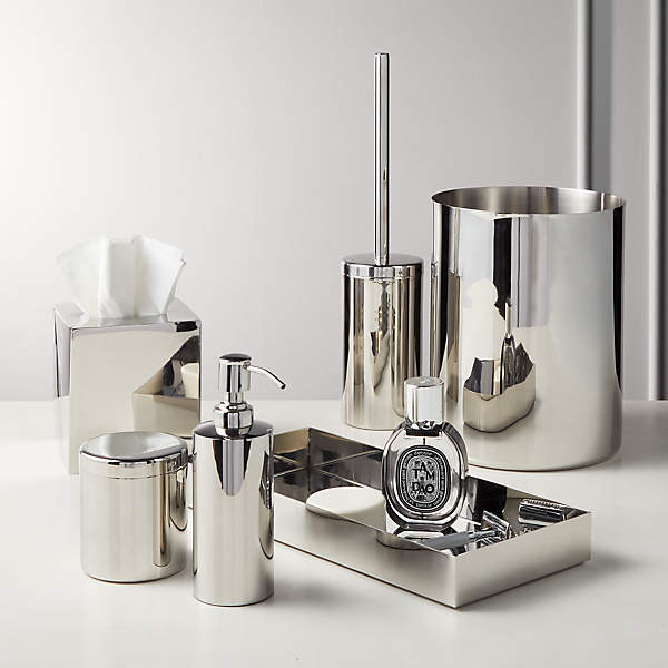 Elton Polished Stainless Steel Bath Accessories